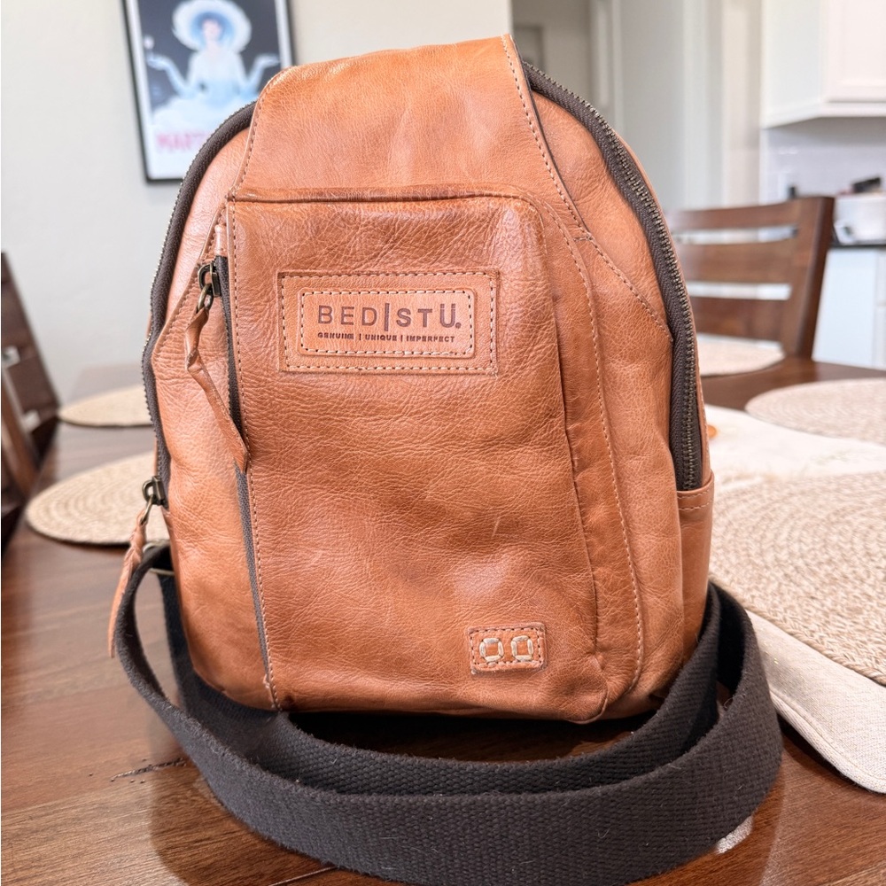 BED|STU Brown Leather Backpack